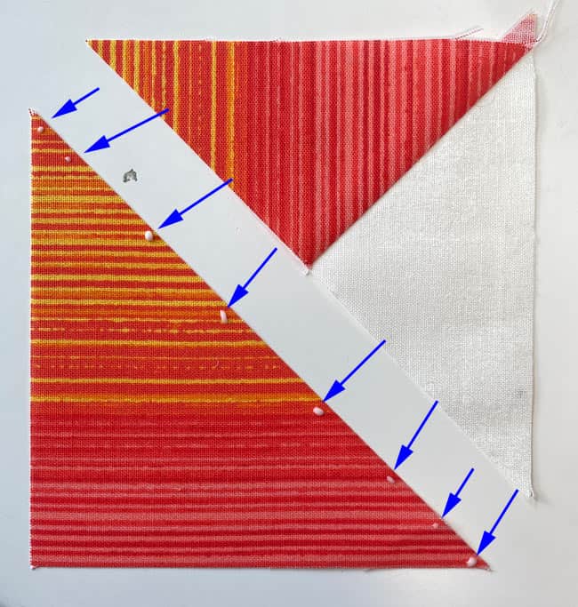 Lay down dots of Elmers School Glue in the seam allowance instead of pins