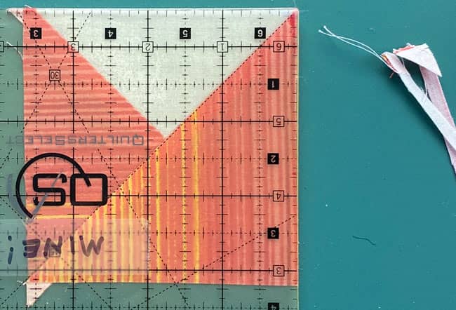 Trim the first two sides of the QST