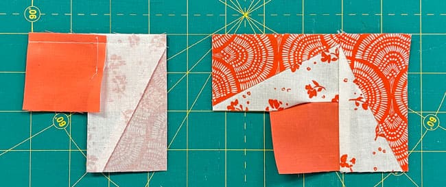 After sewing the second HRT to the first