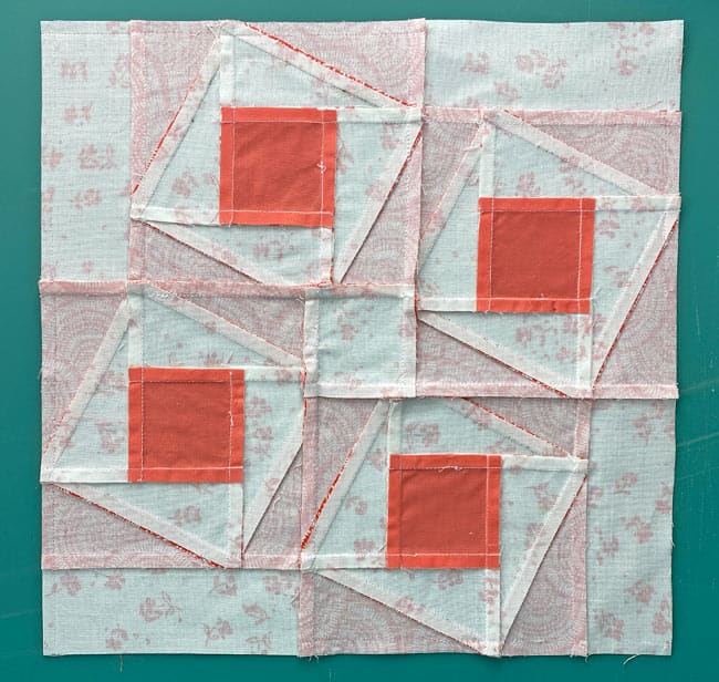 The Whirling Square sample block from the backside The Whirling Square sample block from the backside