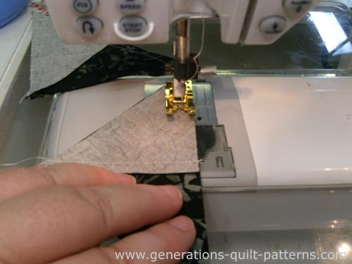 Stitch the second QST seam