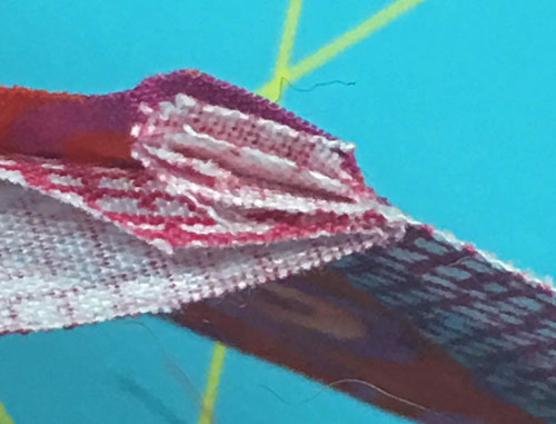 Two extra layers of fabric at the point of the FG Two extra layers of fabric at the point of the FG