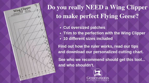 Do you really need a Wing Clipper Ruler to make perfect Flying Geese?
