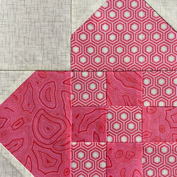 Woven Heart Block tutorial in 4 sizes