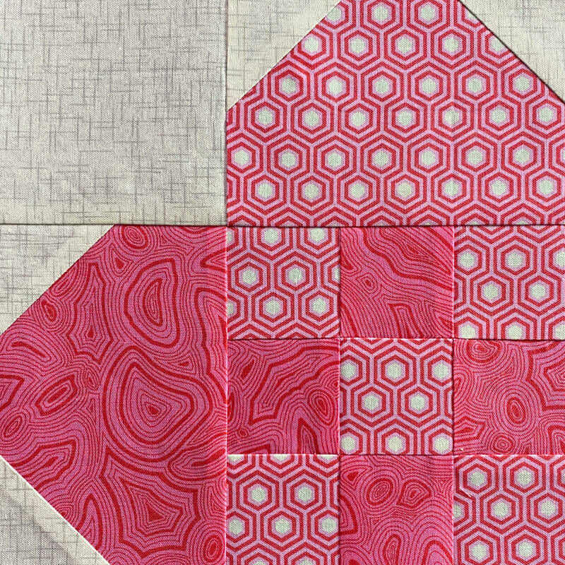 Woven Heart Quilt Block Variation 5", 71/2", 10" and 15" finished