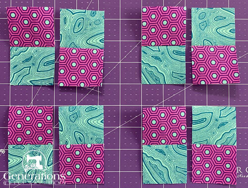 Group the subcuts into four pairs with alternating #5s and #6s.