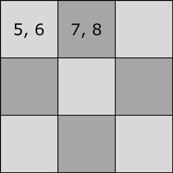 Strip pieced 9-patch unit diagram Strip pieced 9-patch unit diagram