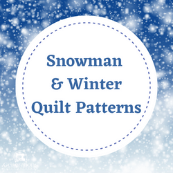 Snowman and Winter themed quilt pattern collection