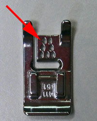 7 hole cord couching presser foot