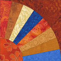 Grandmother's Fan quilt block