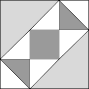 Hourglass quilt block variation 12