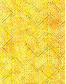 Inklingo shapes printed on quilt fabric Inklingo shapes printed on quilt fabric