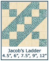 Jacob's Ladder quilt block tutorial