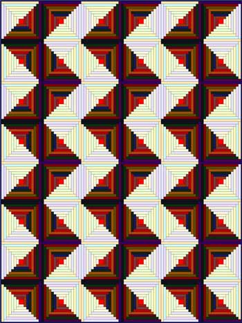 Log Cabin Quilt Designs