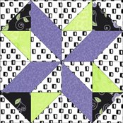 Lucky Pieces quilt block design