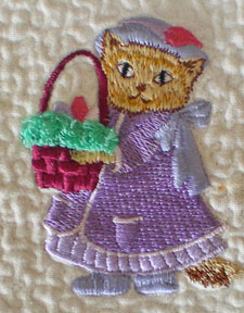 Use machine embroidery stabilizers for good results for quilting