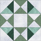 Mystery Flower Garden quilt block