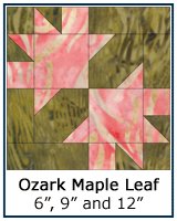 Ozark Maple Leaf quilt block tutorial