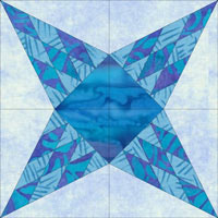 Rockingham's Beauty quilt block design
