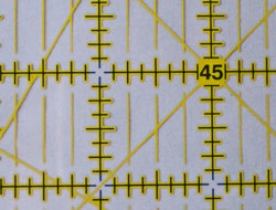 Rotary ruler sight lines