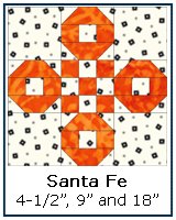 Santa Fe quilt block instructions