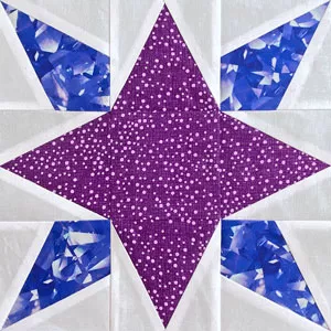 Click here to learn to make a Starburst quilt block 