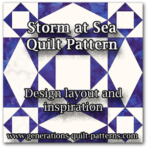 Storm at Sea Quilt Pattern / Free Quilt Block Patterns