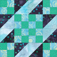 Sunny Lanes quilt block design