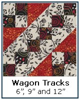 Wagon Tracks quilt block tutorial