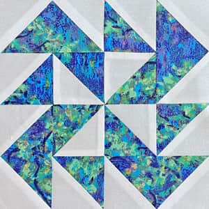 Click here to learn to make a paper pieced  Yankee Puzzle quilt block 