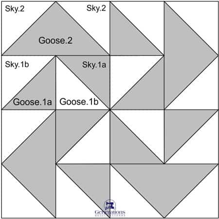 The Yankee Puzzle quilt block design for paper piecing The Yankee Puzzle quilt block design for paper piecing