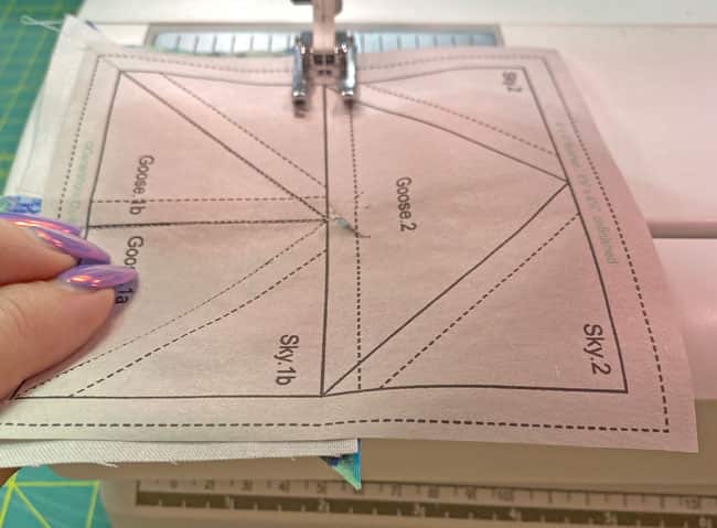 You can chain piece the seam that adds Goose.2 You can chain piece the seam that adds Goose.2