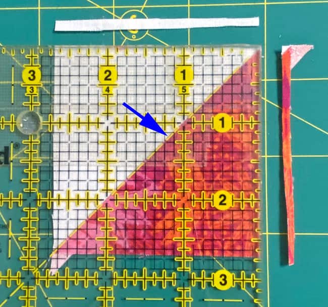 Trimming the first 2 sides of an HST Trimming the first 2 sides of an HST