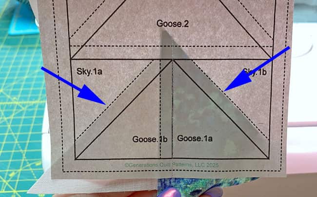 If you positioned the Goose.1a and 1b correctly, you shouldn't need to trim away any excess If you positioned the Goose.1a and 1b correctly, you shouldn't need to trim away any excess