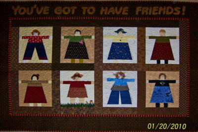 You've Got to Have Friends - a quilt by Cathy Lucas